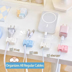 Cable Management Clip For Desk - Simple No-Drill Edge-Mounted Cord Organizer For Charging Cables And Data Wires.