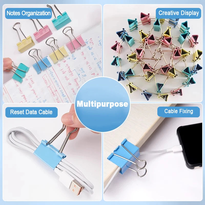 Long Tail Clip Colored Ticket Clip Tailcoat Clip Test Paper File Ticket Clip 1-6 # Size Book Clip Stationery