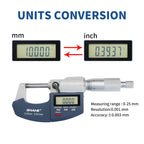 SHAHE 0.001mm Electronic Outside Micrometer 0-25mm Digital Micrometer Electronic Digital Caliper Gauge