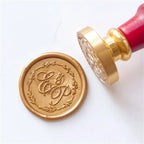 Personalized Wedding Wax Seal Stamp with 2 Initials, Custom Wedding Sealing Wax Stamp Invitation Seal Stamp. Initials Wax Seal