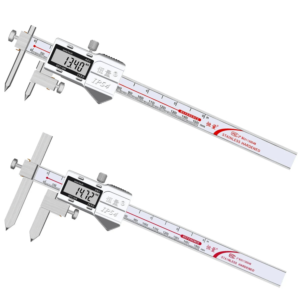 Round Hole Center Distance Digital Caliper 10mm 20mm Cone Probe Measuring Hole Center Distance Hole Distance Center Line Caliper