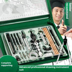 College student drawing tool set Professional construction engineering Combination assembly drawing  geometry set for school