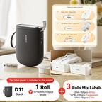NIIMBOT D11 New Version Label Printer Mini Portable 300DPI Bluetooth Wireless Label Maker Name Tag Kitchen Sticker PrintingMaker