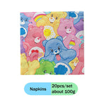 Care Bears Rainbow Bear Theme Birthday decorations table decoration & accessories plates sticker children Party supplies