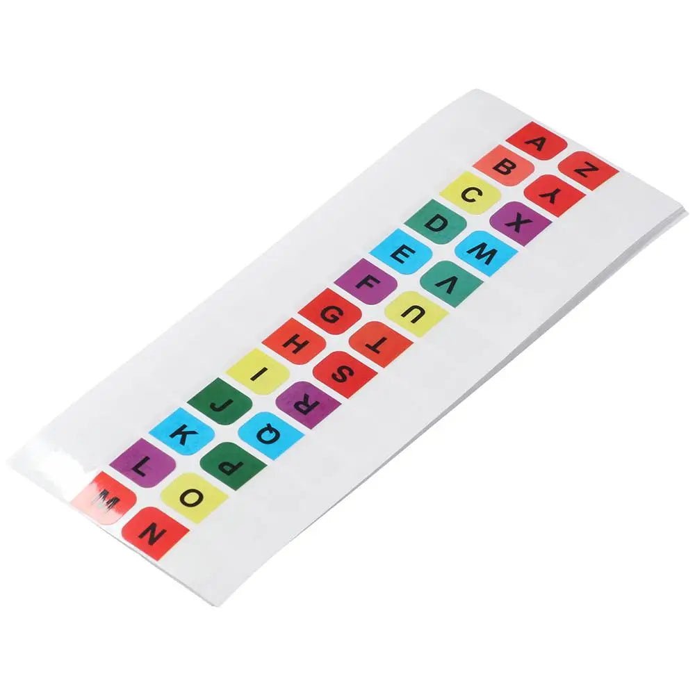 Transparent A-Z Sticky Tabs Alphabet Self-Adhesive Index Tabs 208PCS Multicolor Book Tabs Dictionary