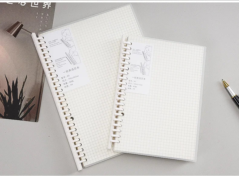 Translucent Frosted Notebook Inner Core Planner Binder Accessories Diary Stationery School Supplies A5 B5
