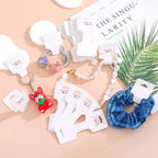 50Pcs Blank Necklace Bracelet Display Foldable Adhesive Price Tag Holder Cards Packaging For Jewelry Small Businesses Supplies