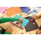 50 Sheets Black Construction Paper 12 inch by 18 inch, Prang Brand Previously Called SunWorks