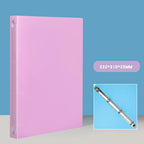 1PCS A4 Perforated Folder Candy-Colored Transparent O-shaped 2-hole, 3-hole, 4-hole Waterproof File Folder Binder