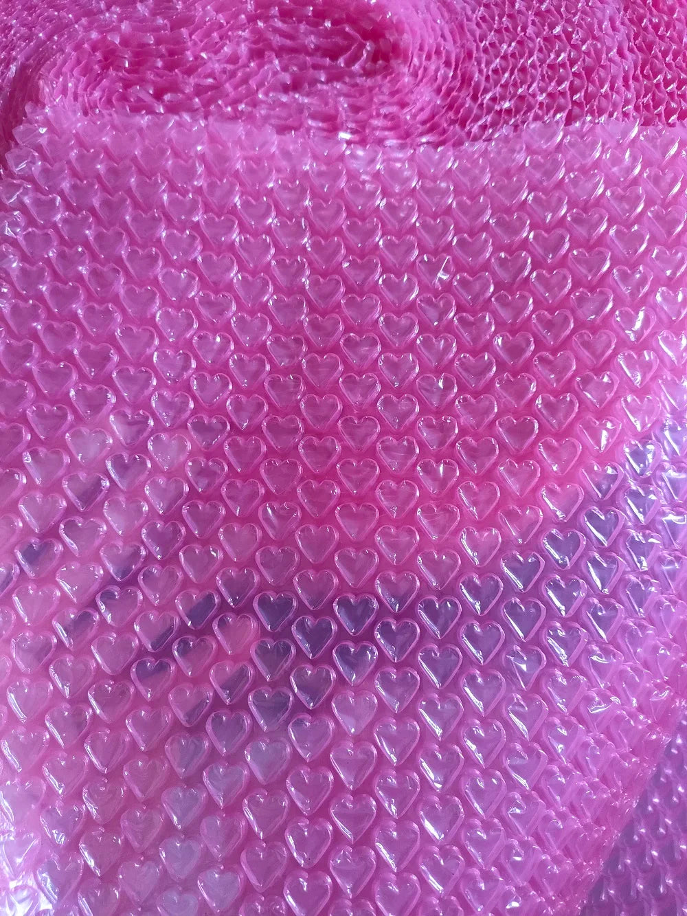 30cmx5Meters Rose Red Color Bubble Mailers for Gift Box Shipping Shockpoof Packaging Wrap Pack Love Heart Bubble Film Roll