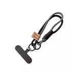INS British Style Contrasting Woven Phone Lanyard Short Handheld Trendy Phone Case Wrist Rope Doll Luggage Pendant Hanging Rope