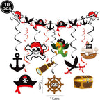 Pirate Party Paper Plate Cup Napkin Party Tableware Pirate Party Decor Pirate Ship Bone Dinnerware Supplies for Adult Kids Decor