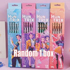 ♣Kpo-Pencils Ruler Pencil Sharpener Pen Bag Eraser Kids Cute Stationary Set Student Back To School Supplies Gift