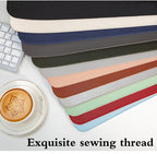 Portable Mouse pad large Gaming Waterproof Non-slip PU Leather Suede Desk Mat Computer Keyboard desk pad Mats white mousepad