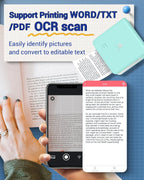 Phomemo M02Pro Mini Portable Thermal Printer Wireless Photo Labeler 300dpi Inkless Printing 15/25/50/53mm for Easy Labeling