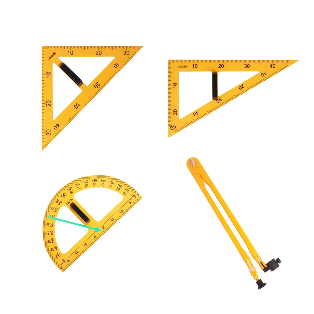 Multifunction Teaching Ruler Math Geometry Ruler for Drafting Blackboard