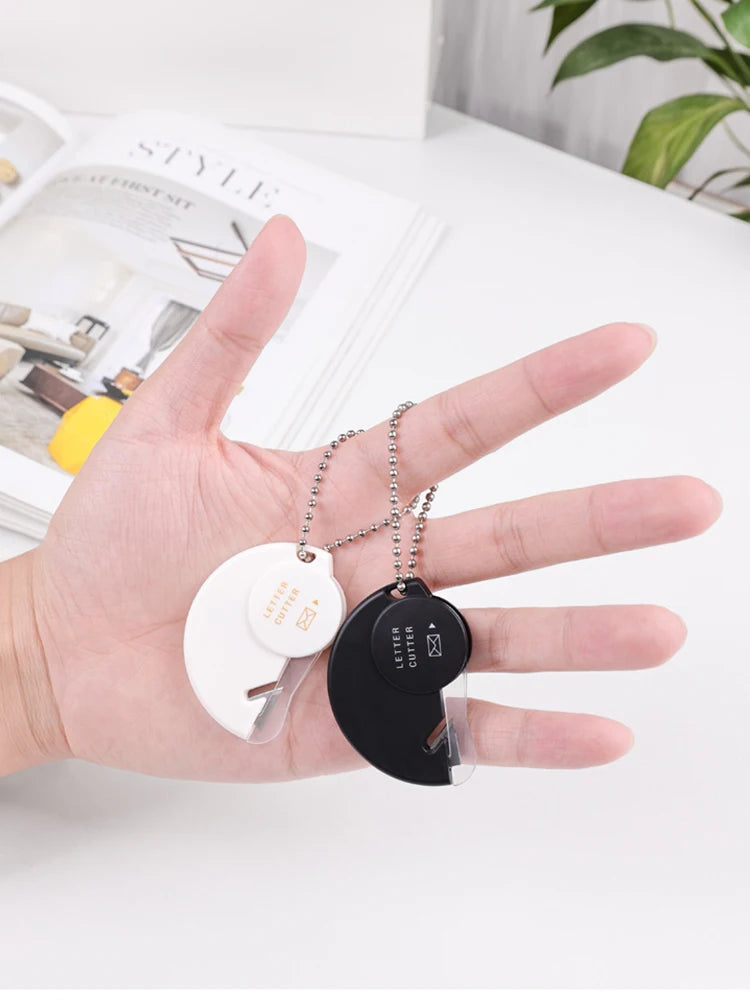 Portable Mini Letter Opener Paper Cutter, Attach to Refrigerators or Iron Surfaces to Prevent Loss