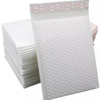 10pcs White Waterproof Bubble Mailers Protective Padded Poly Envelopes Self Seal Mailing Bags for Fragile Items Cosmetic Samples