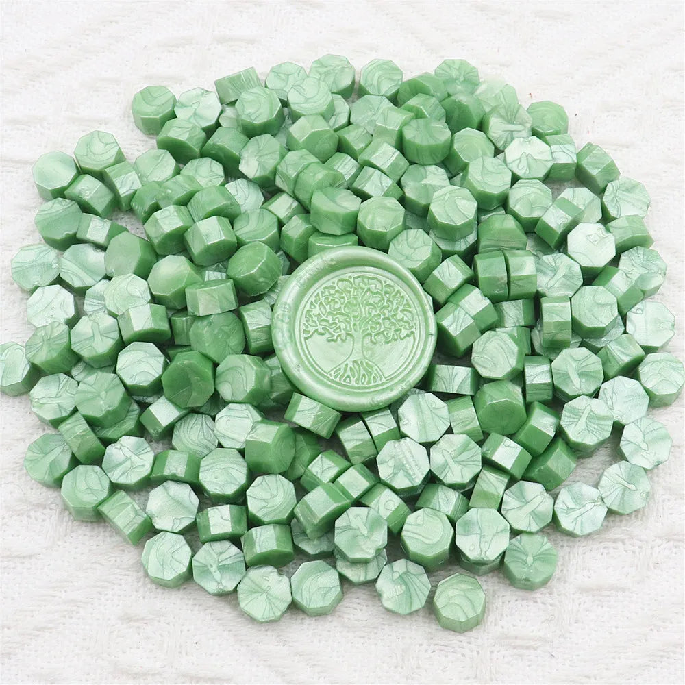 200pcs Octagon Sealing  Wax Beads for Wax Seal Stamp for Scrapbooking Cards Envelopes Wedding Invitations Gift Packaging