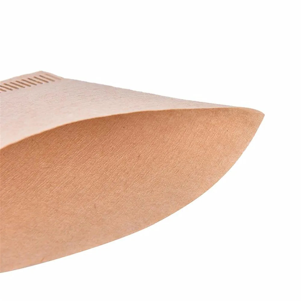 100pcs Environmentally Friendly Log Pulp Paper Coffee Filter Coffee Brewing Filter Hourglass Bag