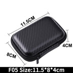 Earphone Data Storage Bag Oval Square Rectangle Cable Organizer Bags Mini Zipper Pouch Tech Gadgets Portable Charger U Disk Case