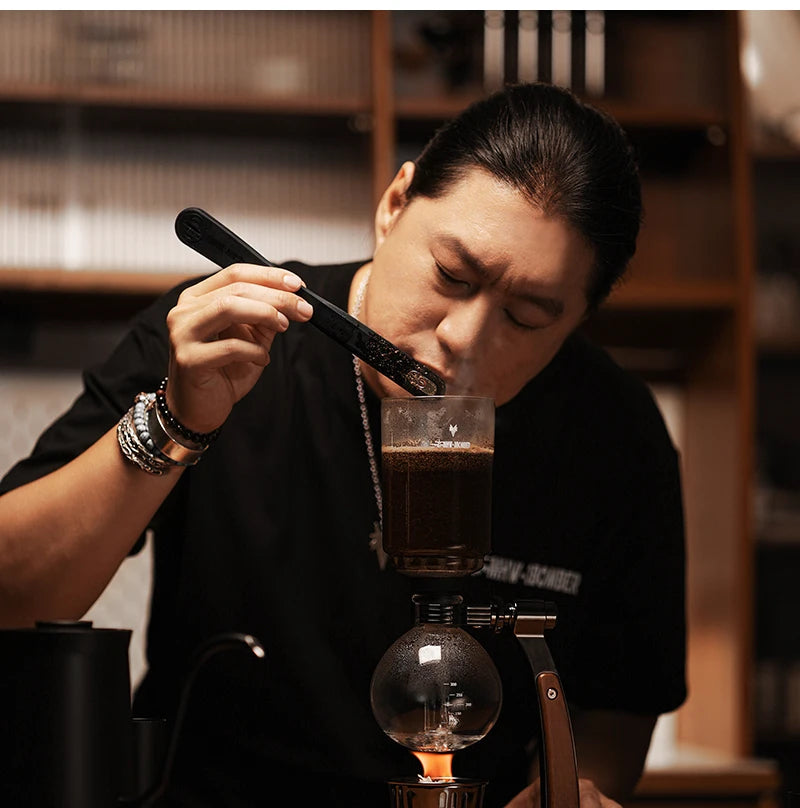 MHW-3BOMBER Wand Coffee Stirrer with Digital Thermometer Coffee Syphon Stir Stick for French Press Barista Coffee Accessories