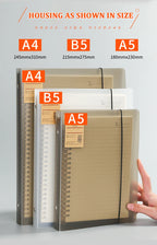 A4/B5/A5 Loose Leaf Refill Binder Notebook Blank/Line/Grid/Cornell Replacable Metal Ring Office&School Supplies Stationery