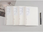 Translucent Frosted Notebook Inner Core Planner Binder Accessories Diary Stationery School Supplies A5 B5
