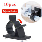 Adjustable Cable Organizer Self Adhesive Cable Clips Table Cable Management Cord Holder For Car PC TV Charging Wire Winder Clamp