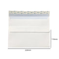 White Self Adhesive Window Envelopes Security Pattern Double Sided Tape Sealing Blank Western Style Business Card Mailing Bags