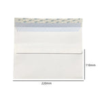 White Self Adhesive Window Envelopes Security Pattern Double Sided Tape Sealing Blank Western Style Business Card Mailing Bags
