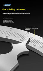 High Quality Stainless Steel Angle Finder Ruler High Precision 0-180 Degree Thickened Protractor for Woodworking Construction