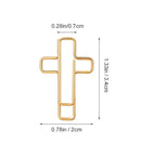20/50PCS Gold Cross Bible Paper Clips - Versatile Bible Study Supplies, Also Great As Journaling Paper Clips and Bookmarks