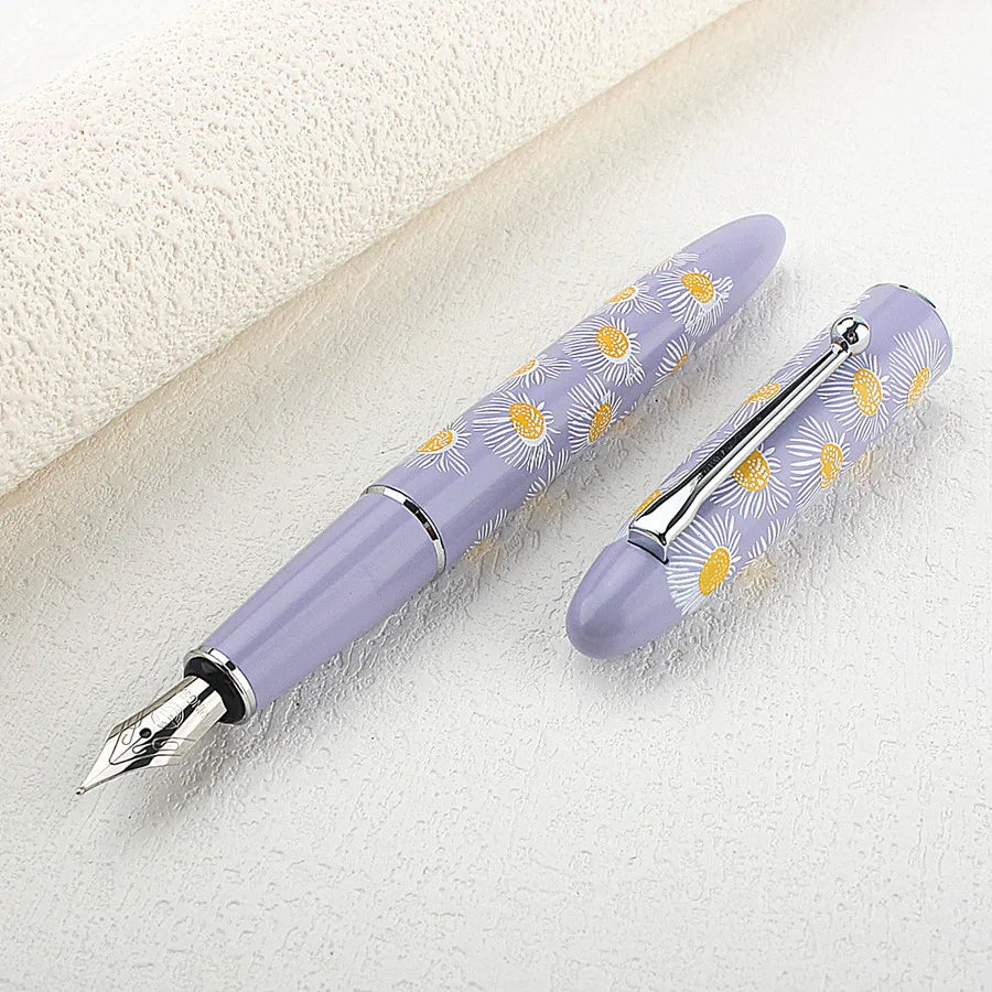 Jinhao X750 Classic Style Silver Clip Metal Fountain Pen 0.5 mm Nib Steel Ink Pens for Gift Office Supplies School Supplies