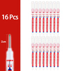 4-80Pcs 2cm Waterproof Long Head Markers Deep Hole Marker Pen for Metal Carpenter Red/Black/Blue/Green Ink Woodworking Tools