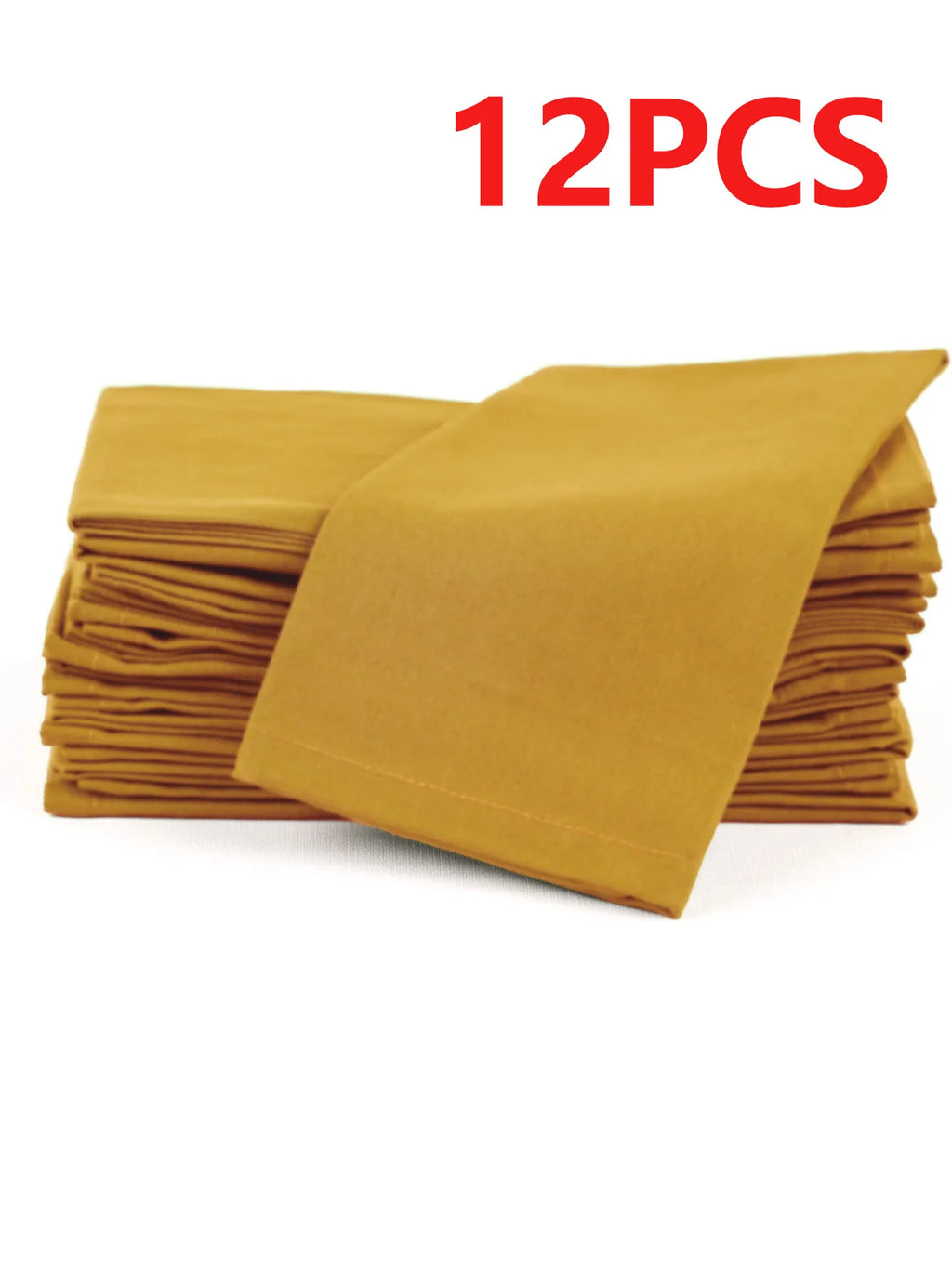 6/12PCS 40x40cm Cotton Linen Cloth Napkins Thickened Durable Placemat Reusable for Kitchen Dining Wedding Decoration