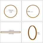 100/200Pcs Office Daily Use Rubber Band 70*1.4mm Yellow Elastic Bands High Elasticity Packaging Supplies