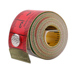 1.5M Soft Tape Measure Tailor's Tape With Snap Fasteners Body Measuring Double-sided Ruler For Needlework Sewing Tool NEW