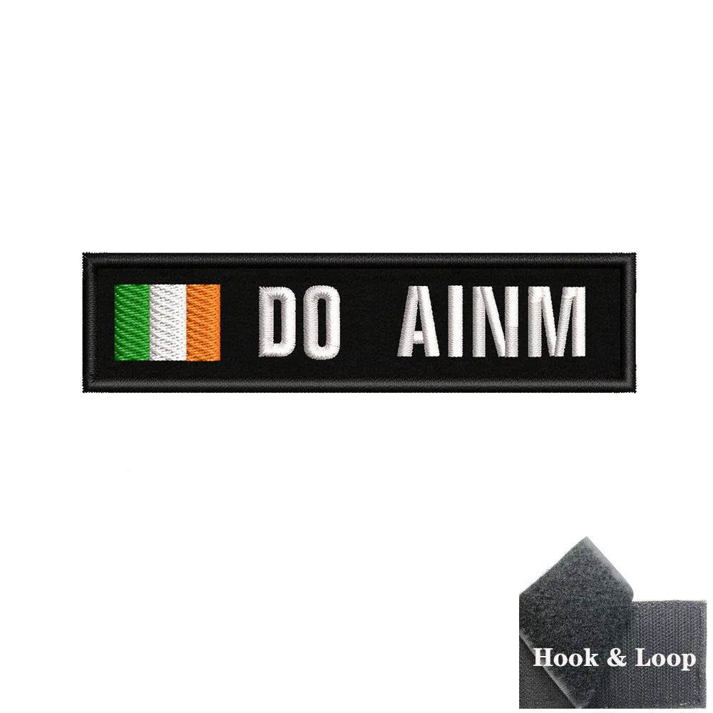 1PC 10cmX2.5cm Custom Name Flag Patch Stripes Badge Iron On Or Hook Loop Estonia Austria Bulgaria Hungary Romanian Ireland