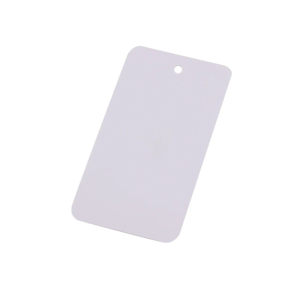 50pcs Rectangle Blank Plastic Tags Merchandise PVC Price Tags Waterproof Plastic Identification Hang For Small Business