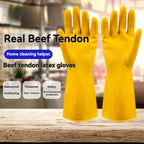 【Top Quality】Latex Glove Rubber Household Kitchen Thickened Acid and Alkali Resistant Latex Gloves Wholesale Dishwashing Laundry