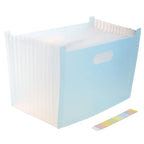 A4 Accordion Folder Clear Index Labels Expanding Document Folder File Organizer Desk Management for Office File Cabinet H3CA
