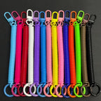 Colorful Spring Coil Lanyard DIY Phone Tether Keychain Pendant Earphone Holder for Mobile Case Accessory