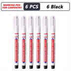 iLMH 4-40Pcs Deep Hole Long Nib Head Marker For Metal Perforating Pen Waterproof Bathroom Woodworking Decor Multi-Purpose Tool