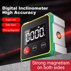 Magnetic Digital Angle Finder with LCD Backlight Gauge Protractor Inclinometer Level Magnets Level Ruler Angle Measurement Tool