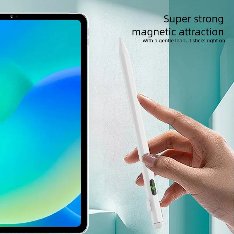 P+7 Universal Stylus Battery Display Pen For Android IOS Screen Touch Pen For iPad Huawei Xiaomi Honor Tablet Stylu   Penci