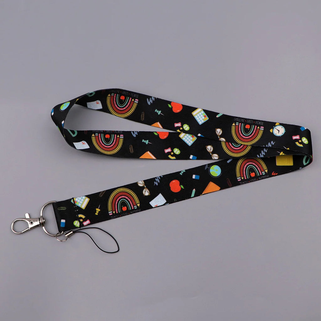 Heart Credential Holder Minimalist Style Lanyards for Key Neck Strap For Card Badge Gym Keychain Keyring Accessories Gifts