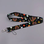 Heart Credential Holder Minimalist Style Lanyards for Key Neck Strap For Card Badge Gym Keychain Keyring Accessories Gifts