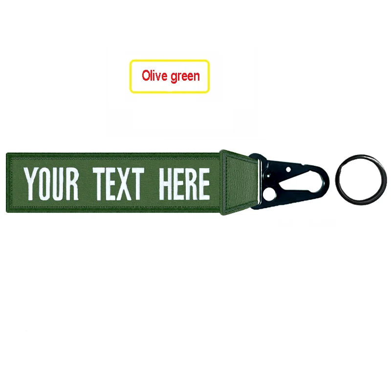 Customized Luggage Tag, Personalized Keychain, Name Patch, Embroidery Accessories for Suitcase and Bag, Luxury Eagle Beak Buckle