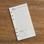 A6 40Sheets Loose Leaf Notebook Refill Spiral Binder Inner Page Grid Blank Line Diary Agenda PlannerSchool Stationery